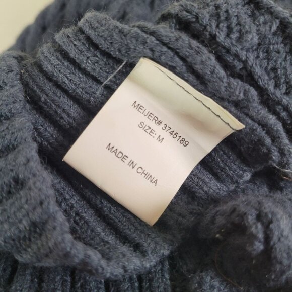 Small Dog‎ Sweater Knit Size Medium Puppy Canine Pet Animal Blue Old Man Dapper - Picture 9 of 11